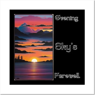 Evening sky's farewell. Posters and Art